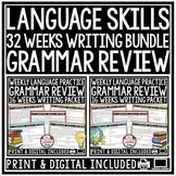 Daily Grammar Practice Language Review Worksheets 3rd 4th 