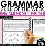 Daily Grammar Worksheets | Skill of the Week Language Acti