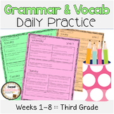 Daily Grammar Practice and Vocabulary Spiral Review Third Grade