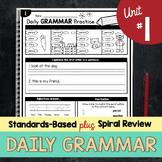 Daily Grammar Worksheets - First Grade Nouns Punctuation C