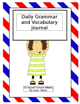 Preview of Daily Grammar and Vocabulary Writing Journal Printable