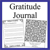 Daily Gratitude and Coloring Journal: 50 Days of Pondering