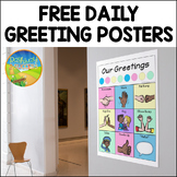 Morning Meeting Greetings | Digital & Print SEL Posters & 