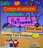 Daily Halloween Stories Locating Text Evidence Comprehensi