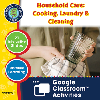Preview of Health & Hygiene: Cooking, Laundry & Cleaning - Google Slides (SPED)
