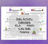 Daily Home/School Connection  Activity Calendars 2023-2024