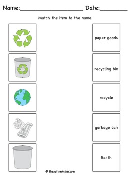 Recycling Unit for Kindergarten or First Grade by The Elementary Helper