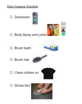 Preview of Daily Hygiene Checklist