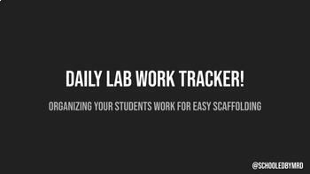 Preview of Daily Independent Work Tracker