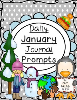 Daily January Journal Prompts by Free Falling in SDC | TpT