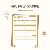 Daily Journal- Fall Edition