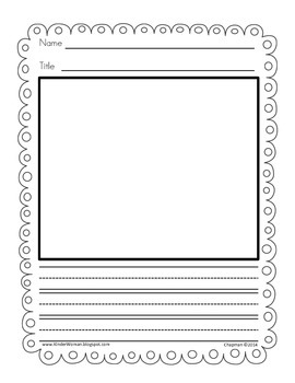Primary Journal for Writing & Drawing for Kids. Kindergarten