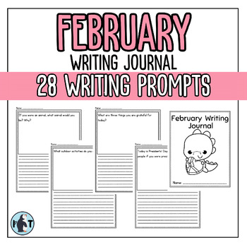 Preview of Daily Journal Prompt Morning | February Journal Writing Prompt 1st 2nd 3rd Grade