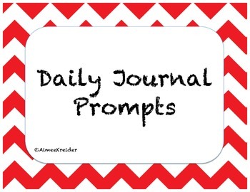 Daily Journal Prompts by AimeeKast | TPT