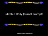Daily Journal Prompts: 175 Editable Prompts.  