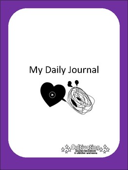 Preview of SEL ACTIVITIES Daily Journal Purple