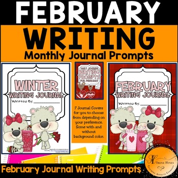 February: Daily Journal Writing Prompts ~ Winter & Valentine's Day