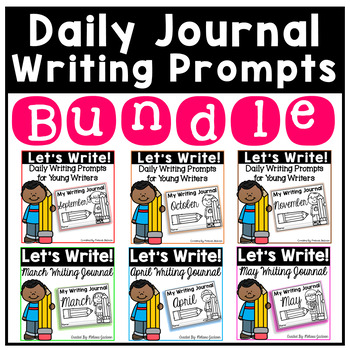 Daily Journal Writing Prompts Writing Center for Kindergarten First ...