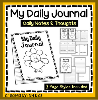 Daily Reflection Journal for kids