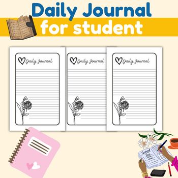 Preview of Daily Journal for student