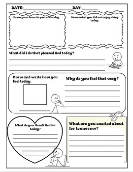 Daily Journal template by Jezza Pingo  Teachers Pay Teachers