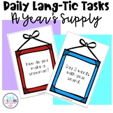 Daily Lang-Tic Tasks: A Year of Language & Articulation Ta
