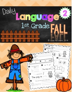 Preview of Daily Language 2 (Fall) First Grade
