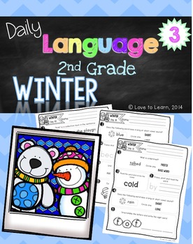 Preview of Daily Language 3 (Winter) Second Grade