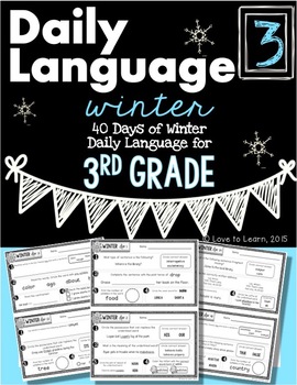 Preview of Daily Language 3 (Winter) Third Grade