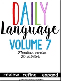 Daily Language 7 D'Nealian