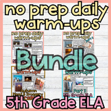 Daily ELA Warm Ups 5th Grade |  No-prep  Google Slides BUNDLE