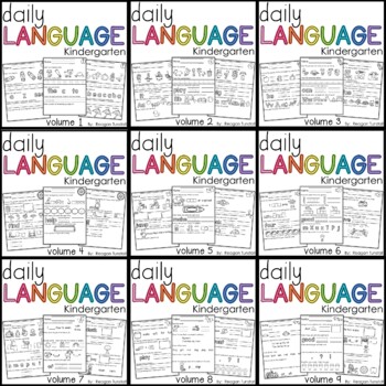 Preview of Daily Language Bundle Kindergarten