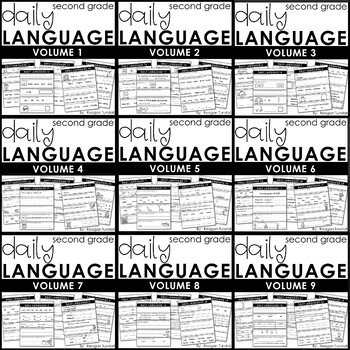 Preview of Daily Language Bundle Second Grade