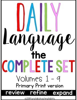 Preview of Daily Language Primary Print Bundle