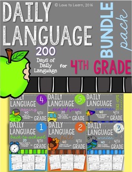 Preview of Daily Language Fourth Grade Bundle Pack