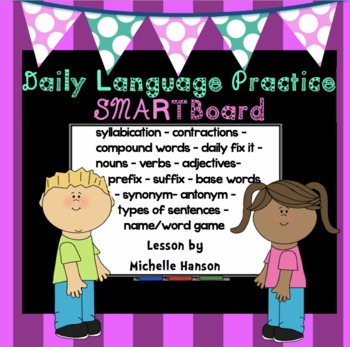 Preview of Daily Language and Grammar Practice for SMARTBoard