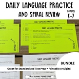 Daily Language and Test Prep Bundle with distance learning option
