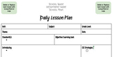 Daily Lesson Plan —BLANK— Template [Google Doc]