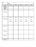 Pre-K Weekly Lesson Plan Template