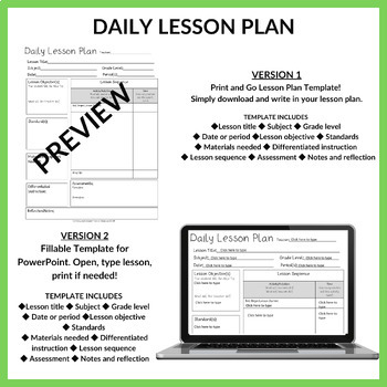classroom lesson planner