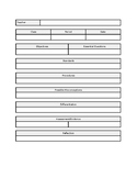 Daily Lesson Plan Template- Editable