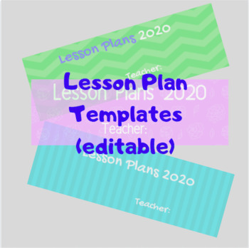 Preview of Daily Lesson Plan Template (Purple, Editable)