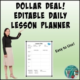 Daily Lesson Planner EDITABLE