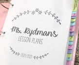 Daily Lesson Planner - Editable Teacher Binder