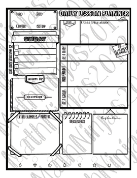 Preview of Daily Lesson Planner with Rocketbook technology