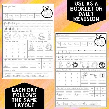 daily letter activities victorian modern cursive by