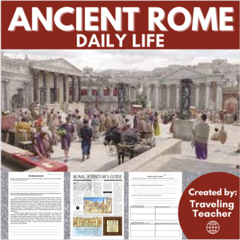 Preview of Daily Life in Ancient Rome: Reading Passages + Comprehension Activities