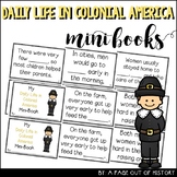 Daily Life in Colonial America Mini Books for Social Studies