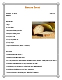Daily Living/Life Skills: Reading a Recipe (Banana Bread)