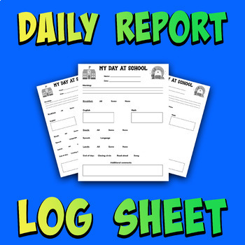 Preview of Daily Log Sheet (Simple)